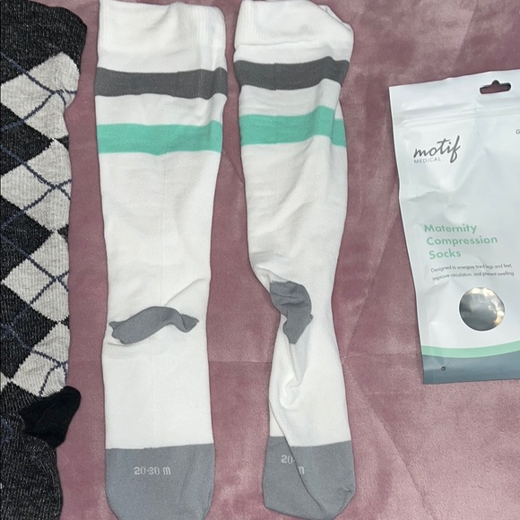 Maternity Compression Socks - Green - Picture 7 of 9